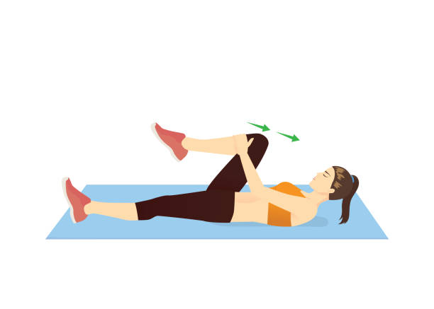 Knee to Chest exercises to lose belly fat