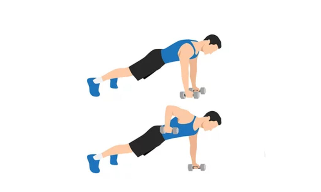 Dumbbell Renegade Rows