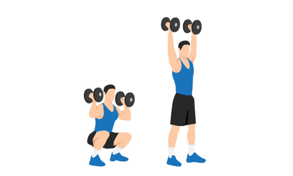 Dumbbell Squat to Press